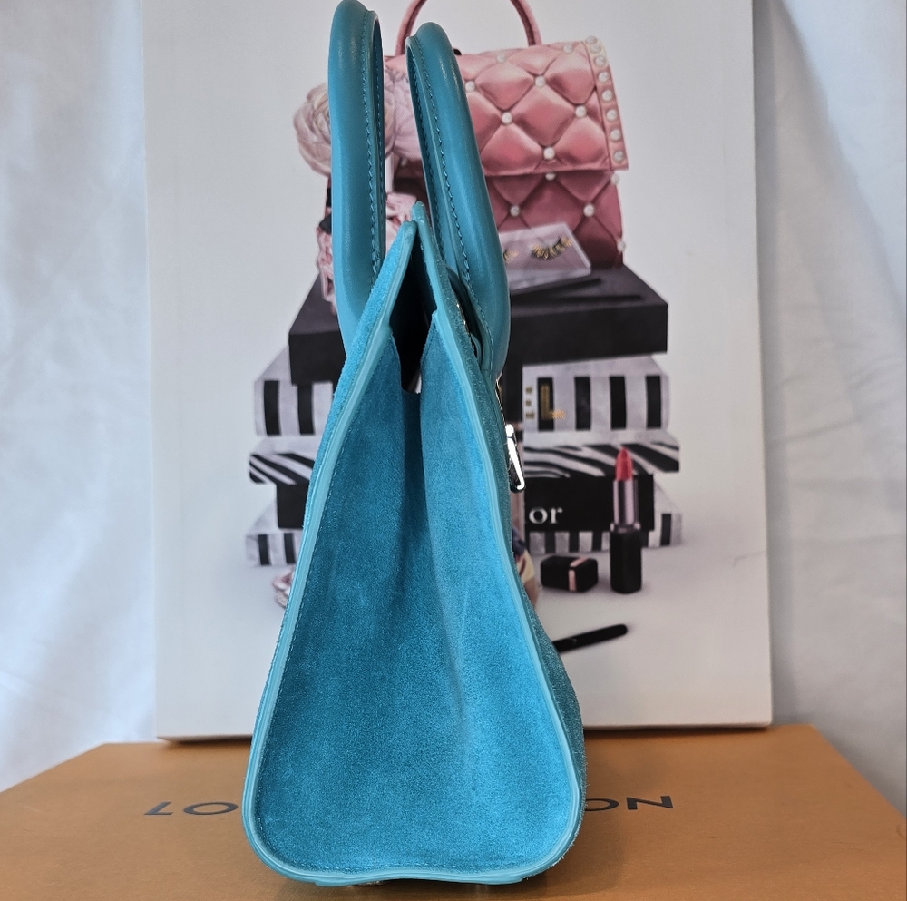 Jimmy Choo Suede Riley Purse 2 Way - Picture 4 of 14